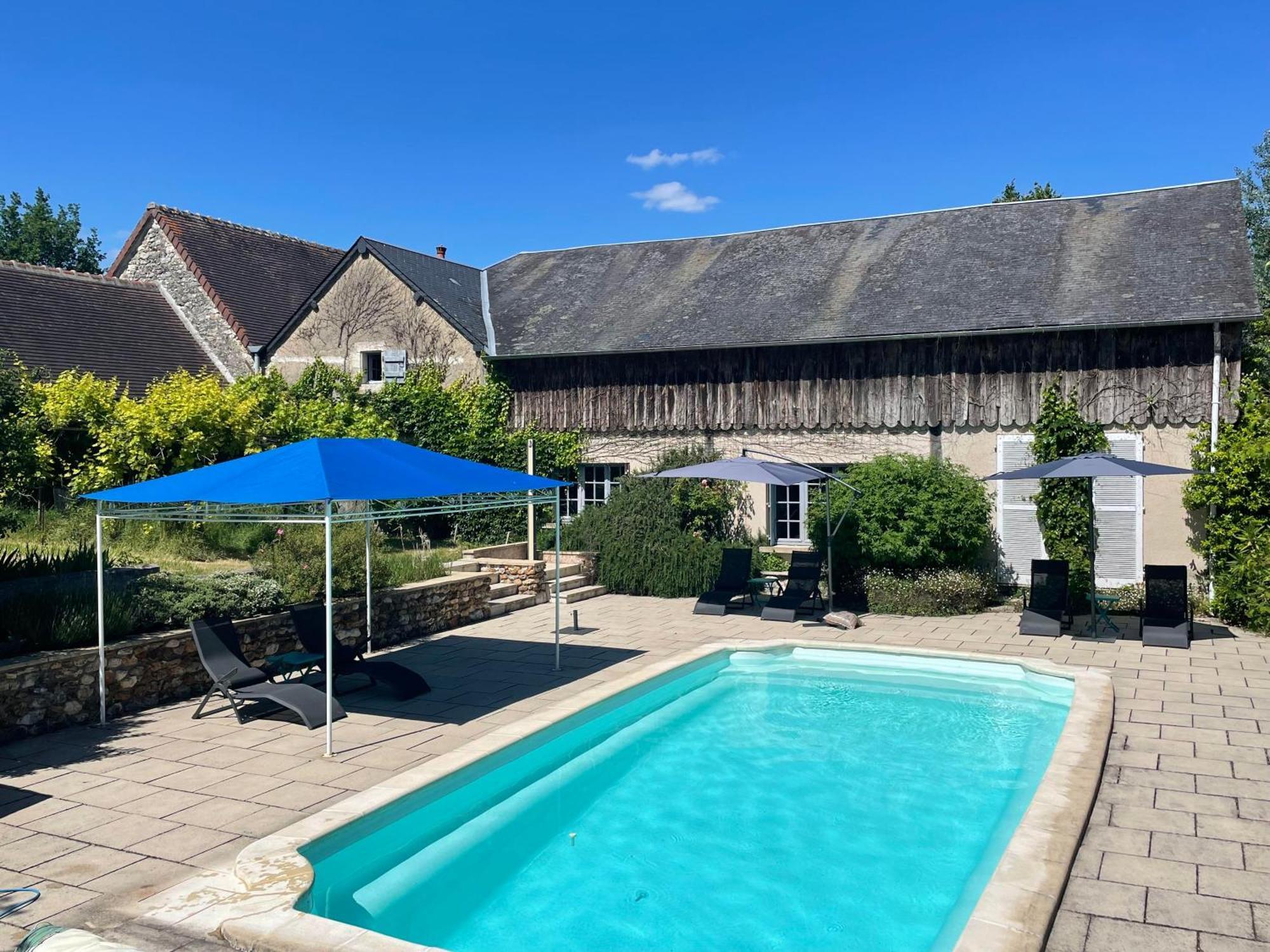 Bossay-sur-Claise Les Bertaulieres B&B 외부 사진